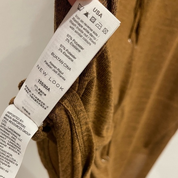 New Look Cold Shoulder Lace Up Back Blouse Size Small - Picture 10 of 10